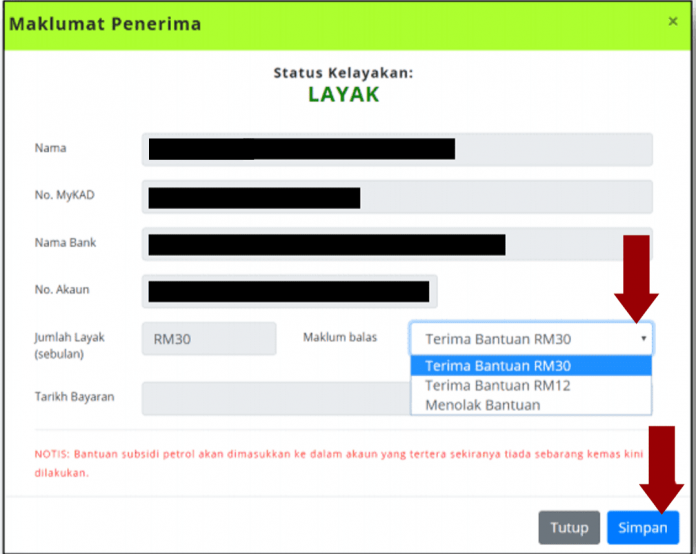 Pendaftaran subsidi petrol M40 pada awal suku kedua tahun ...