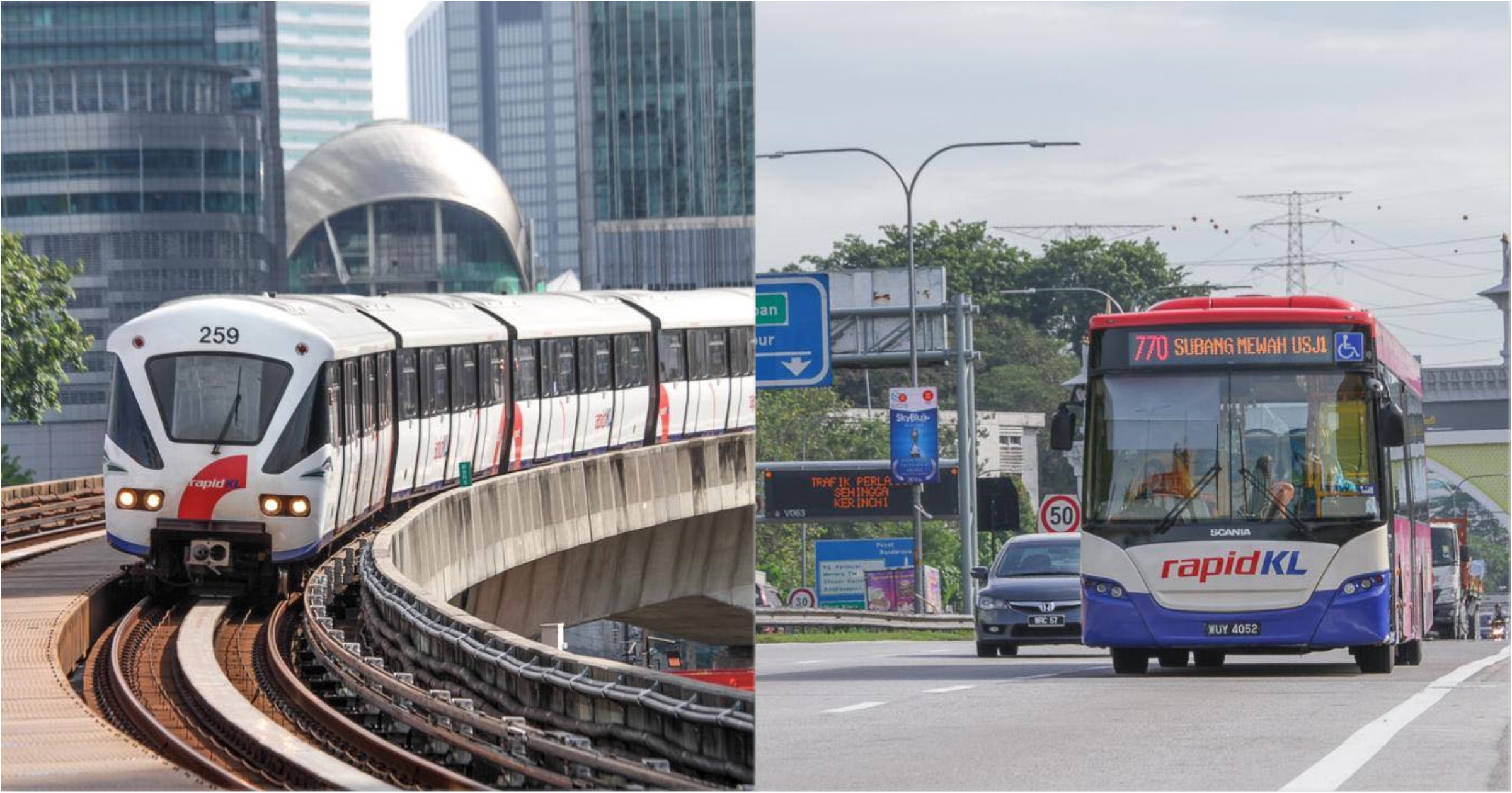 PKP 2.0: Perkhidmatan rel, bas kendalian Prasarana beroperasi 