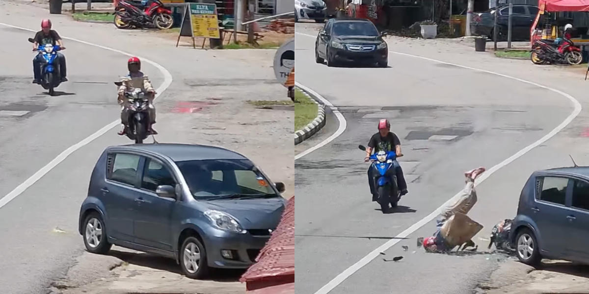 Simpang Berhantu Rider Ini Rempuh Belakang Myvi Waktu Jalan Lengang Motoqar